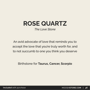 Rose Quartz Birthstone Ring