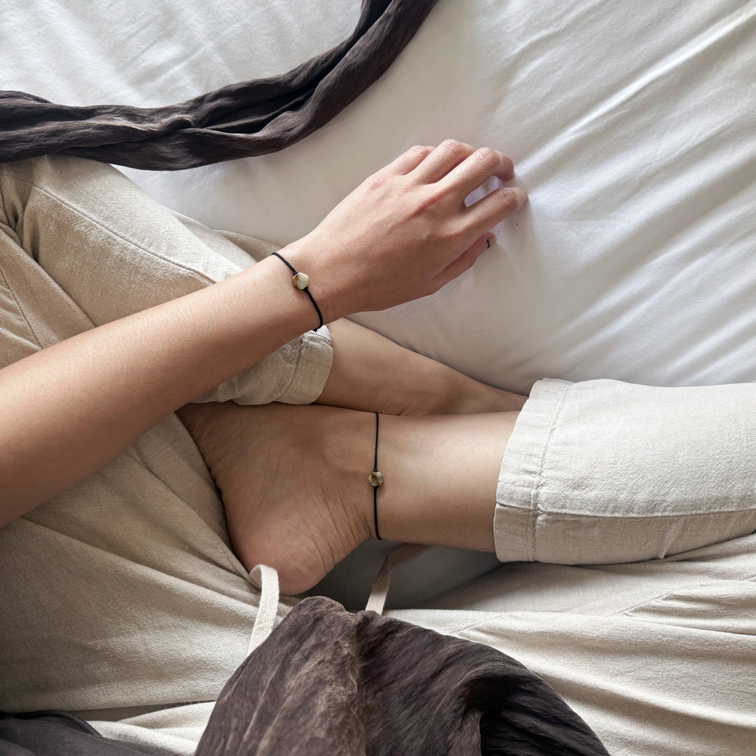 [NEW!] Lemurian Aquatine Calcite Bracelet