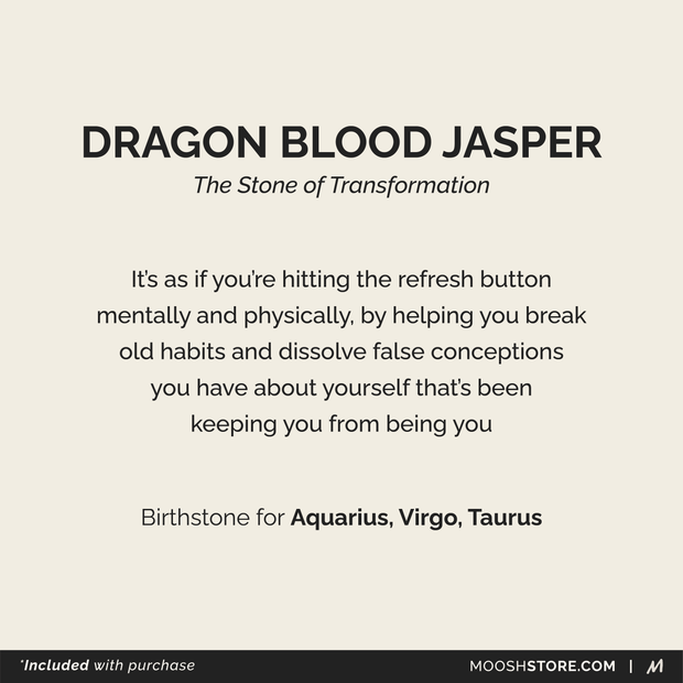 BUMI Dragon Blood Jasper Bracelet