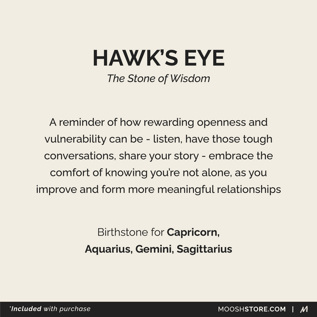 MANTRA Bracelet: Hawk's Eye