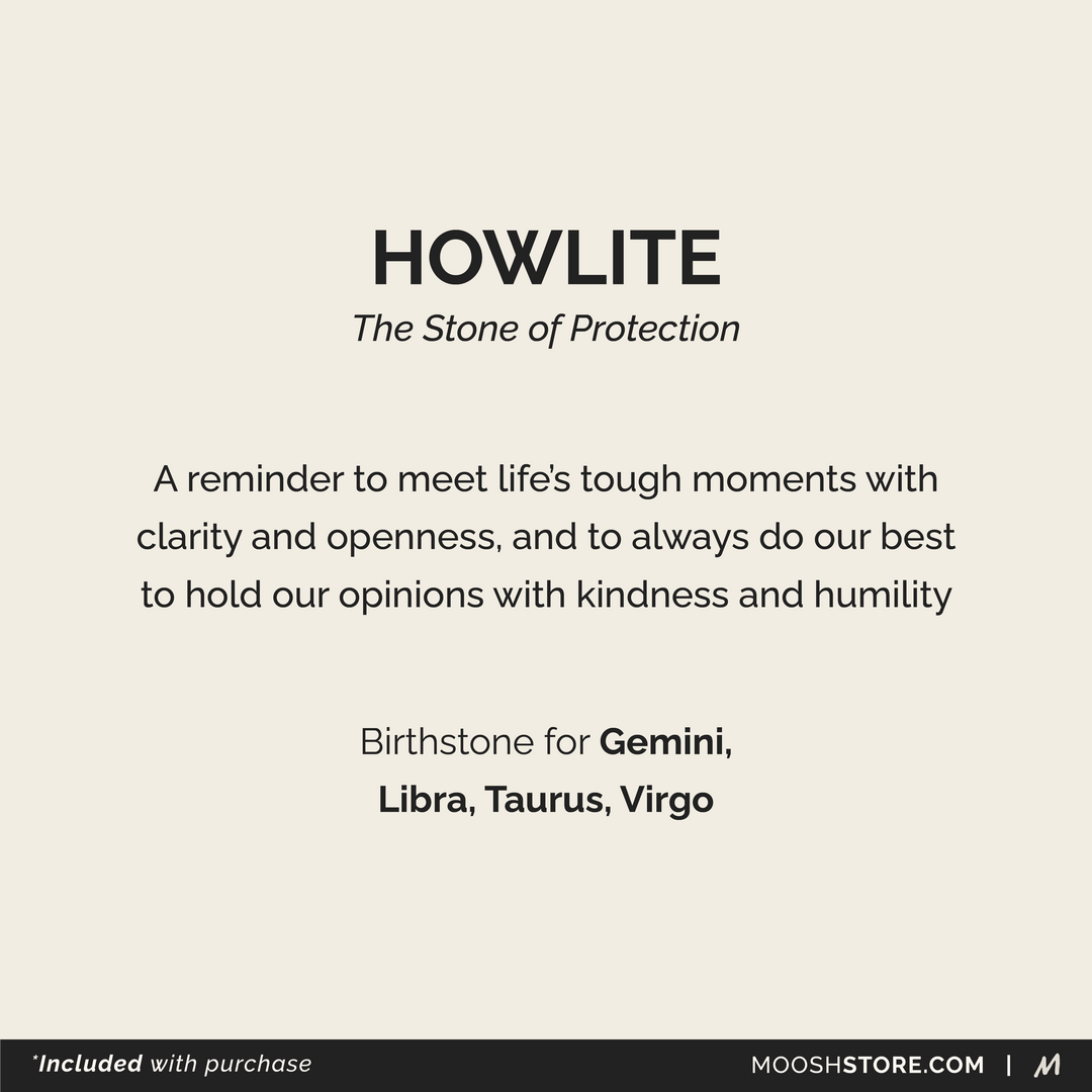 Howlite Birthstone Ring