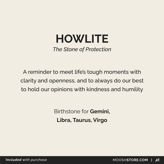 Howlite Birthstone Ring