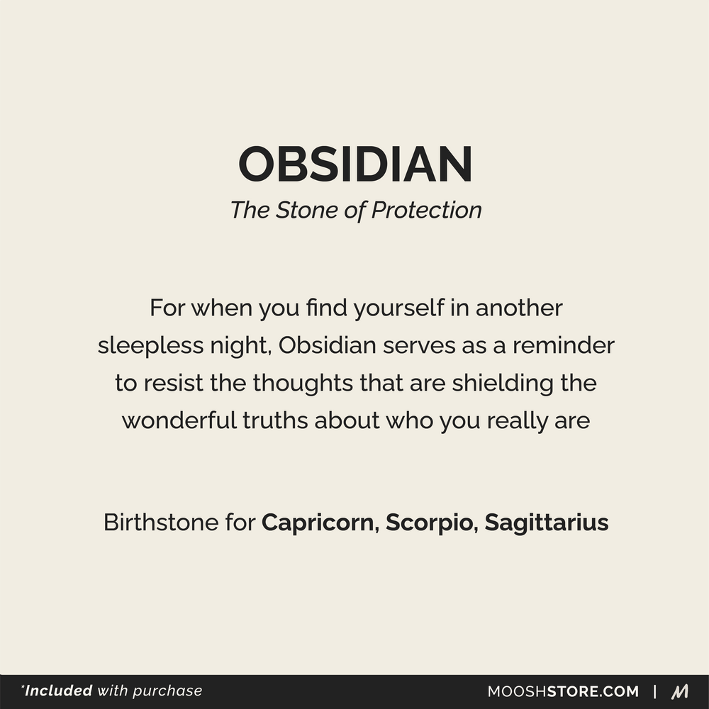 Obsidian Birthstone Ring