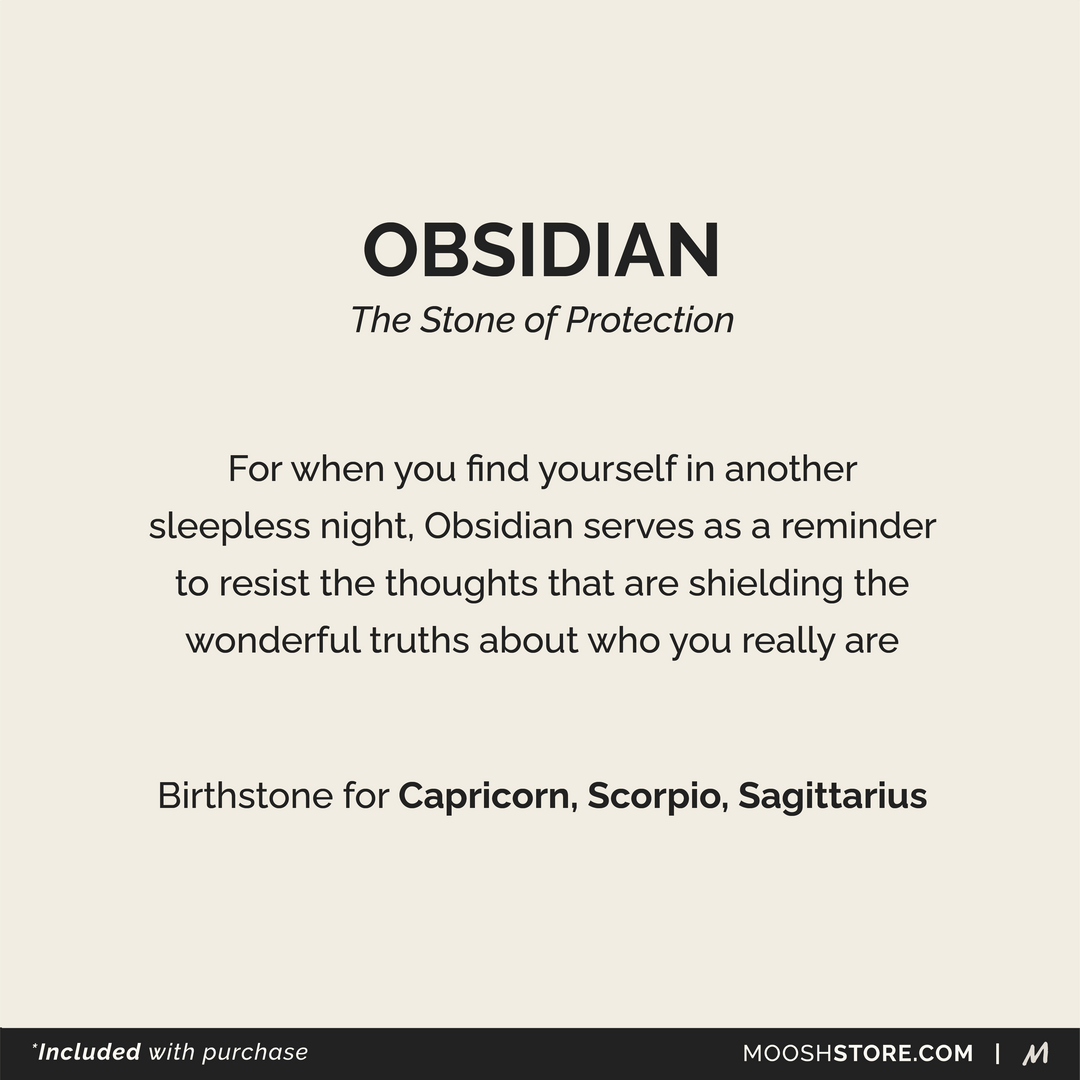 Obsidian Birthstone Ring