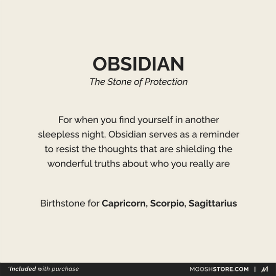 Obsidian Birthstone Ring