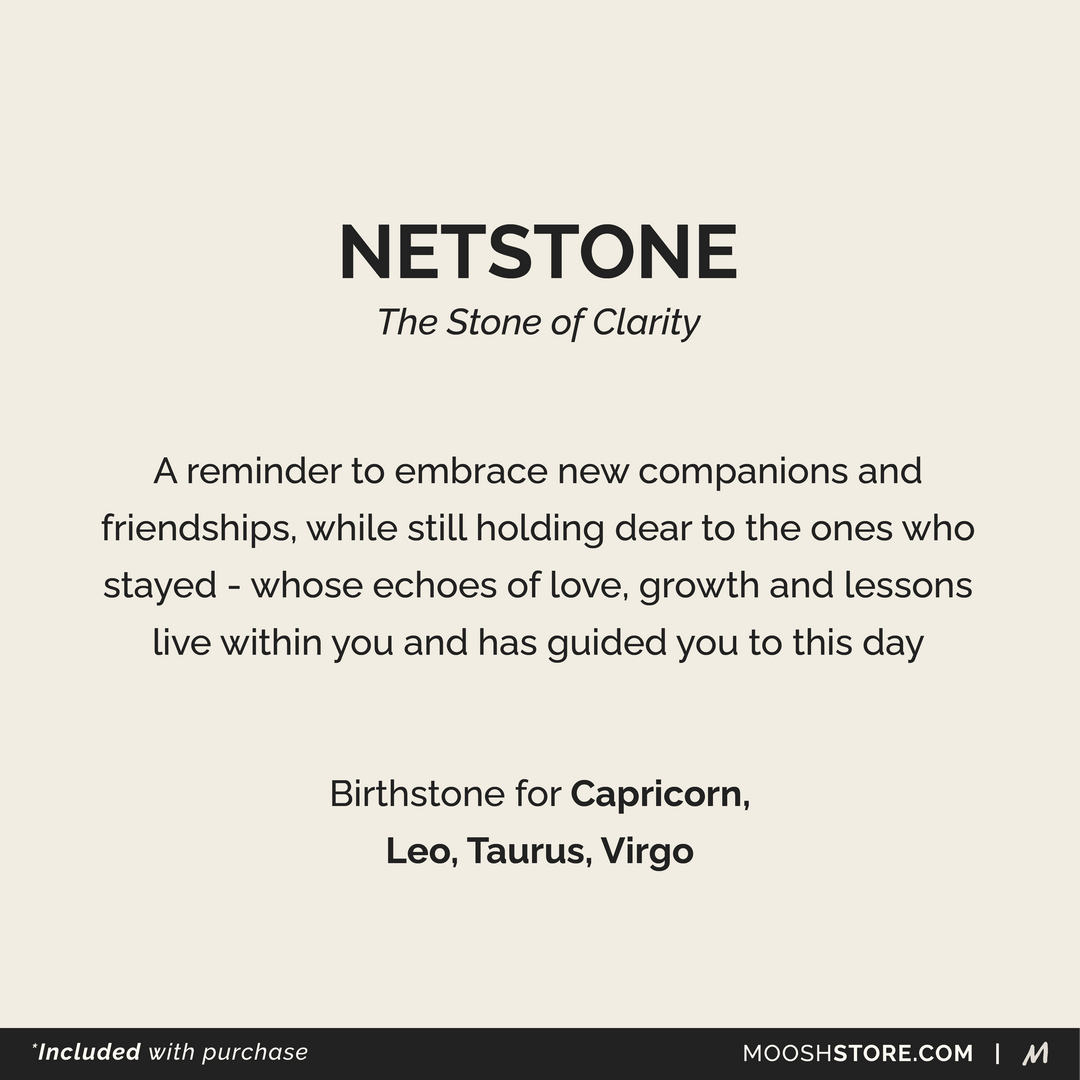 MANTRA Bracelet: Lava & Netstone (Large Stone)