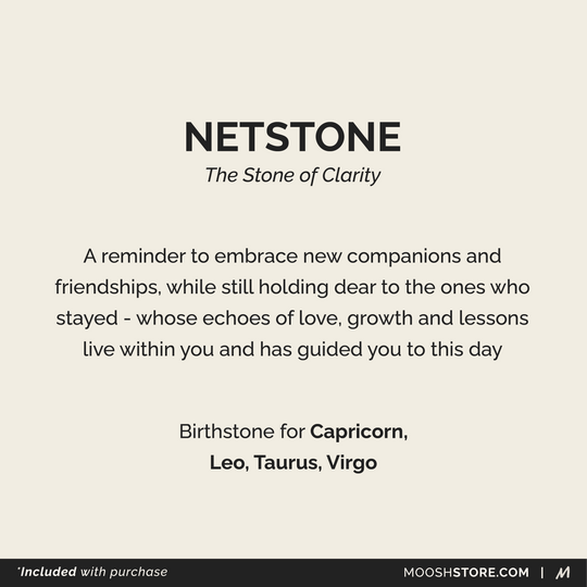 MANTRA Bracelet: Lava & Netstone (Large Stone)