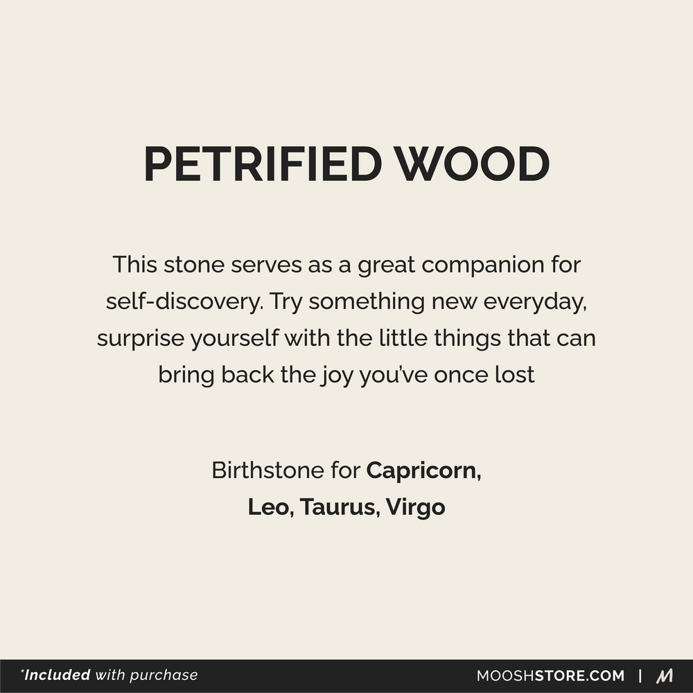 HAMSA Bracelet: Petrified Wood & Turquoise