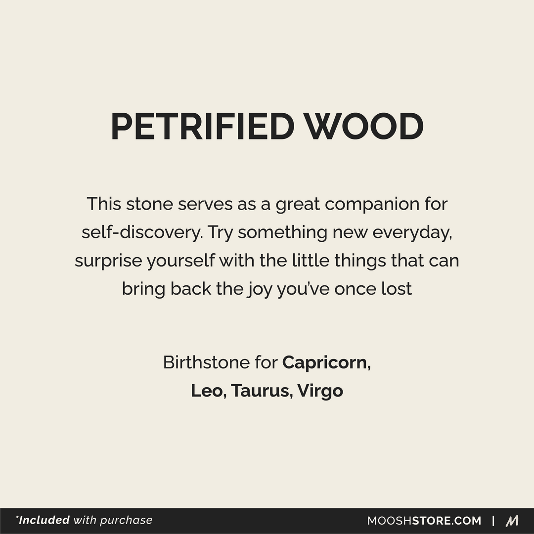 HAMSA Bracelet: Petrified Wood & Turquoise